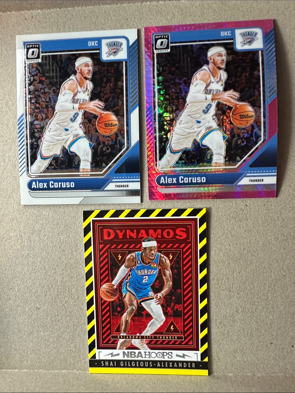 Shai Gilgeous-Alexander Thunder lot of 19 w/ Caruso/Holmgren/Jalen Williams - Picture 2 of 16